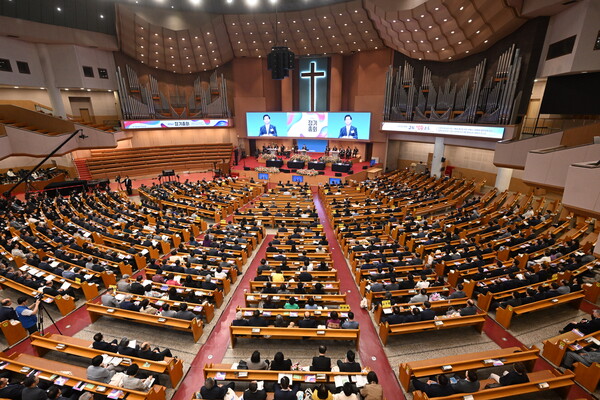 기독교대한하나님의성회 제74차 정기총회 모습